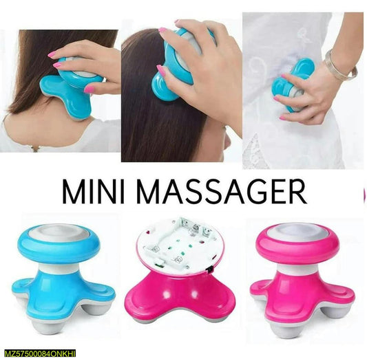 Portable Mini Electric Massager for Neck & Body Relief